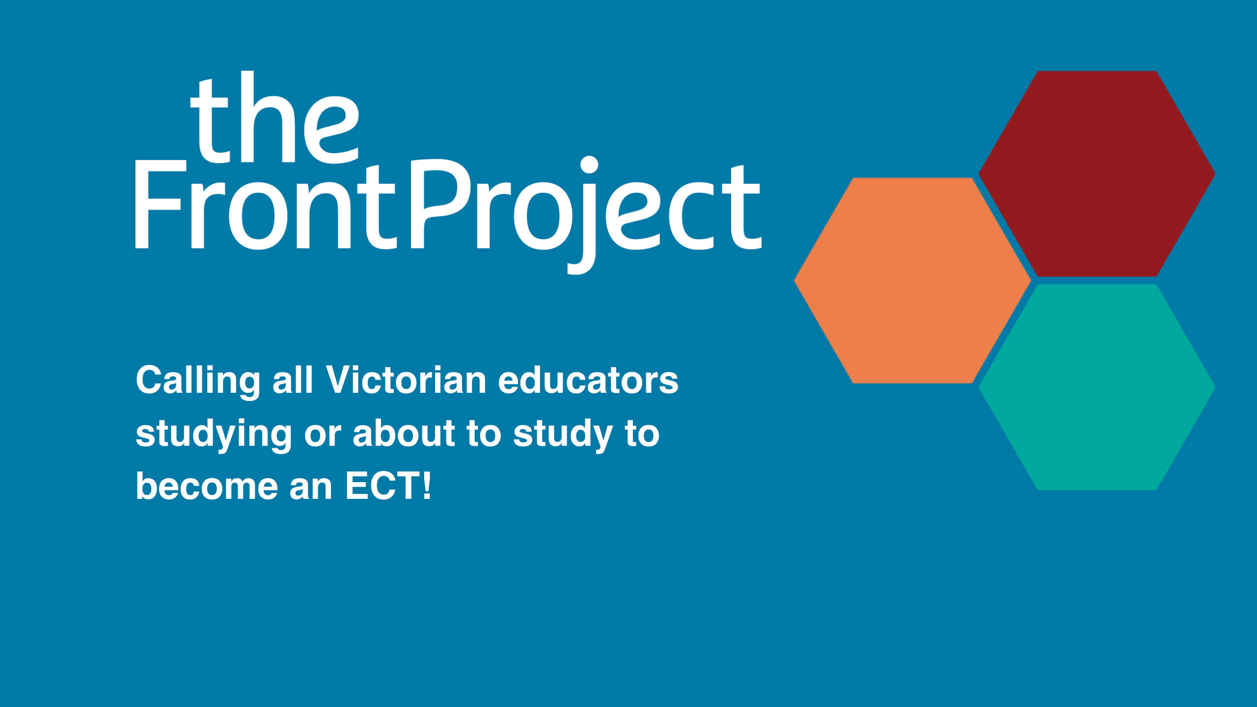 Calling all Victorian educators studying or about to study to become an ECT!