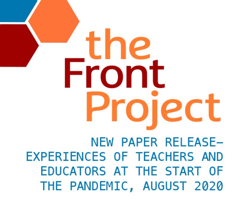 New paper release - experiences of teachers and educators at the start of the pandemic