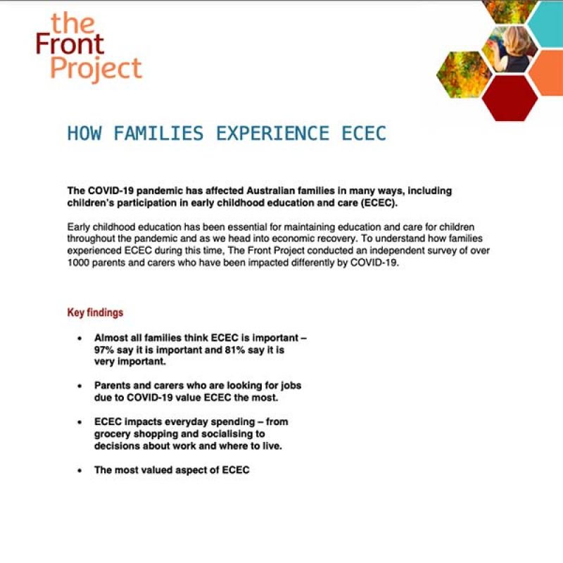 Survey Findings: How Families Experience ECEC 